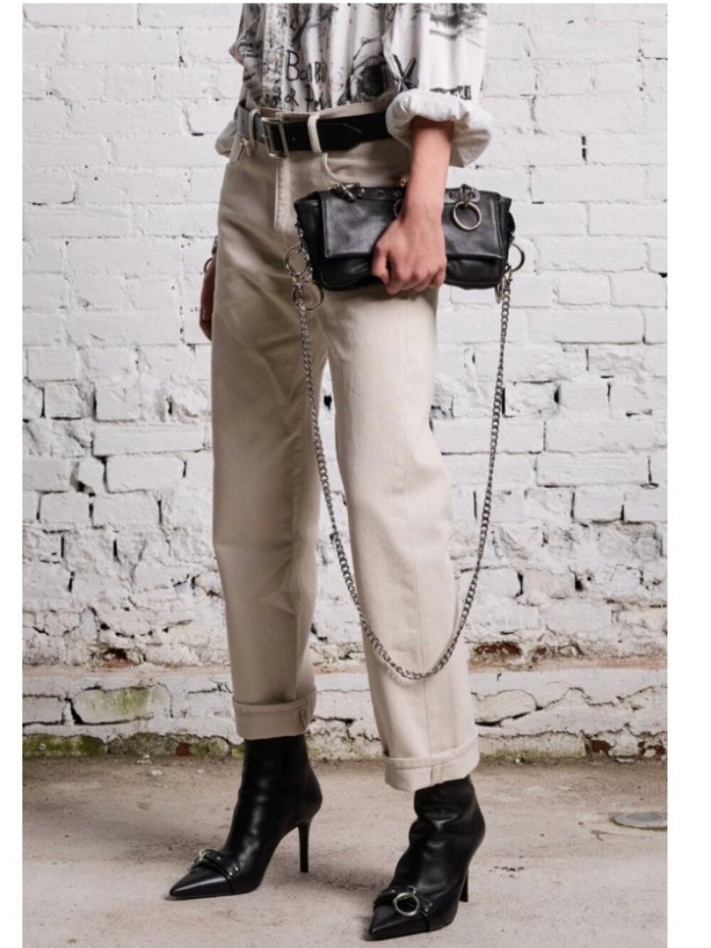 NWT R13 Boyfriend Jean - Ecru Bedford Cord